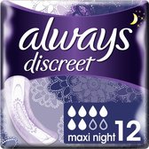 Always Discreet Maxi Night Verband+ Voor Urineverlies - 12 - Incontinentiepads