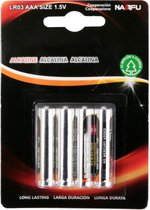 Batterij - Aigi Sio - AAA/LR03 - 1.5V - Alkaline Batterijen - 4 Stuks - BES LED