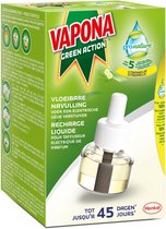 VAPONA Green Action Muggenbestrijding - Pro Nature Anti Mug Muggenstekker Navulling - 45 nachten