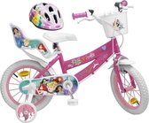DISNEY PRINCESSE Bike 16 + helm - Kindmeisje - roze en wit