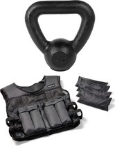 Tunturi - Fitness Set - Gewichtsvest 10 kg - Kettlebell 4 kg