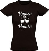 Wijnen Wijnen Heren t-shirt | wat een gezeik |  Chanteau Meiland | Martin Meiland | cadeau | grappig | logo | Zwart