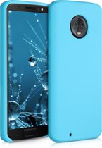 kwmobile telefoonhoesje voor Motorola Moto G6 - Hoesje met siliconen coating - Smartphone case in ijsblauw