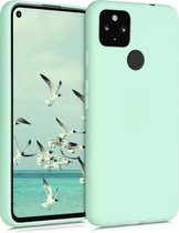 kwmobile telefoonhoesje voor Google Pixel 4a 5G - Hoesje voor smartphone - Back cover in mat mintgroen