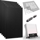 DMEGC - Pakket - 13 Zonnepanelen 330 WP Full Black met GoodWe omvormer - Schuin dak portrait