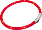 Ferplast Hondenhalsband Night Over 70 Cm Siliconen Rood