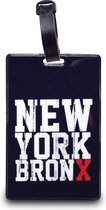 Worldpack Bagagelabel New York Bronx 11 Cm Zwart/wit
