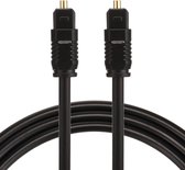 ETK Digital Toslink Optical kabel 1 meter / audio male to male / Optische kabel PVC series - zwart