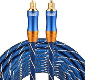 ETK Digital Toslink Optical kabel 8 meter / audio male to male / Optische kabel BLUE series - Blauw