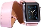 Double strap bandje - Roze - Geschikt voor de Apple watch 42mm / 44mm