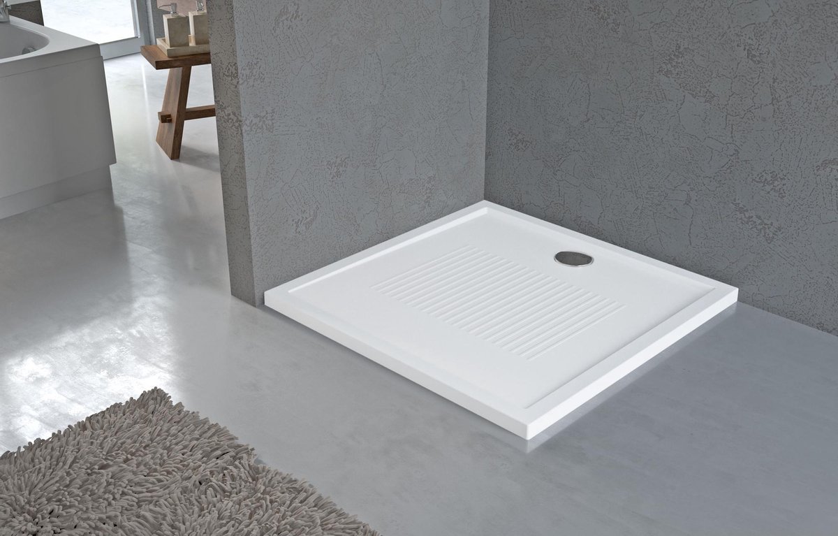 Novellini Olympic New douchebak acryl vierkant 80x80x4.5cm wit
