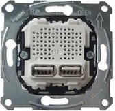 Schneider Electric Merten System M wandcontactdoos inbouw m. USB laders 5VDC 1x 2100 mA MTN43660100