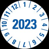 Laboratorium en ziekenhuis keuringssticker, Ø 25 mm, 500/rol 2023