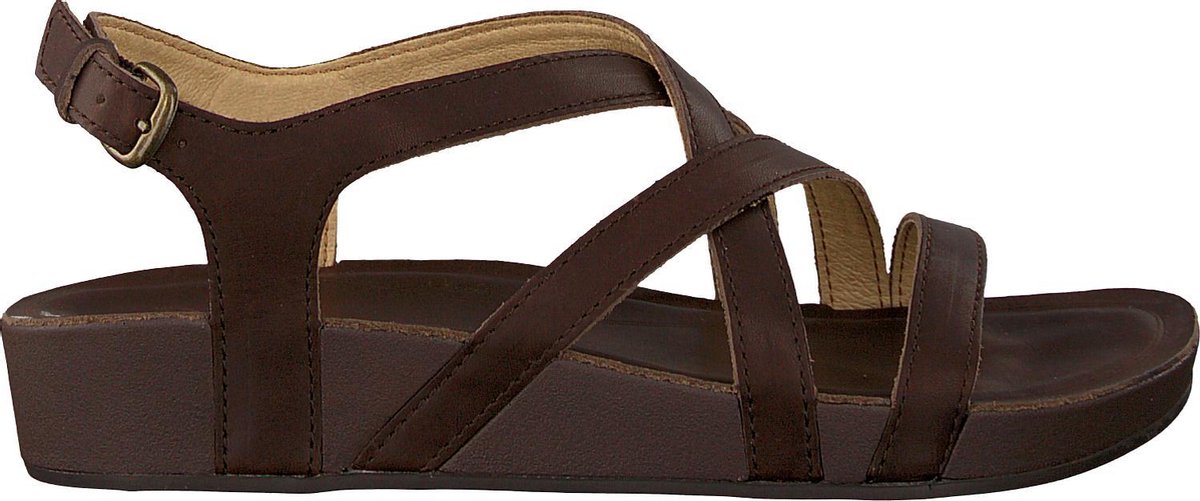 Olukai Nana W Dames leren sandalen Kona Coffee Kona Coffee