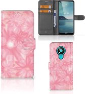 Telefoonhoesje Nokia 3.4 Wallet Book Case Spring Flowers