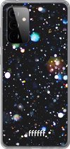 6F hoesje - geschikt voor Samsung Galaxy A72 -  Transparant TPU Case - Galactic Bokeh #ffffff