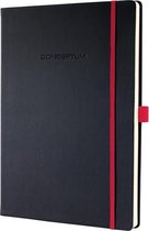 Sigel SI-CO661 Notitieboek Conceptum RED Edition Hardcover A4 Zwart Lijn