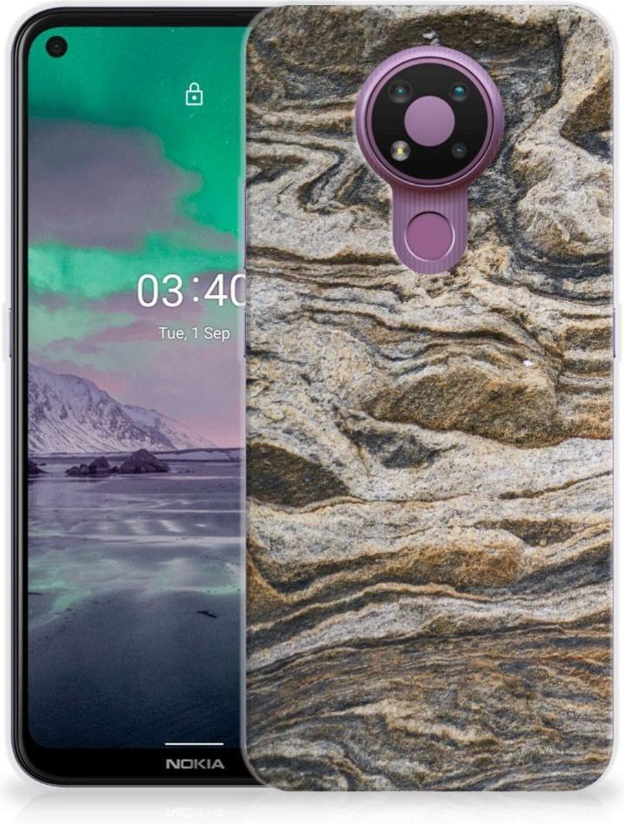 Nokia 3.4 TPU Siliconen Hoesje Steen