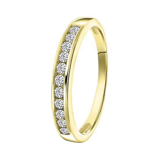 Zilveren ring 2in1 met zirkonia | -NL
