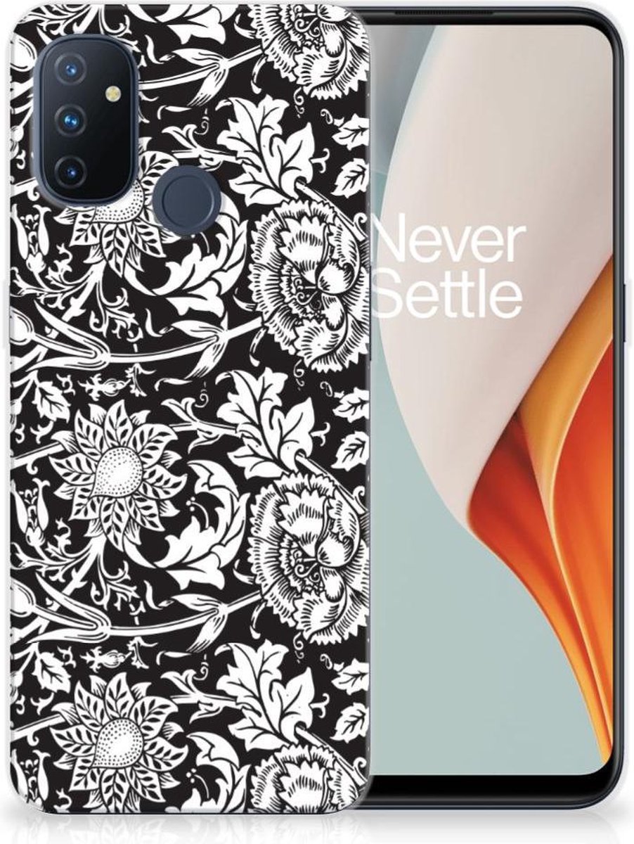 OnePlus Nord N100 TPU Case Black Flowers