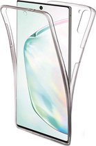Samsung Note 10 Hoesje 360 en Screenprotector in 1 - Samsung Galaxy Note 10 Case 360 graden Transparant