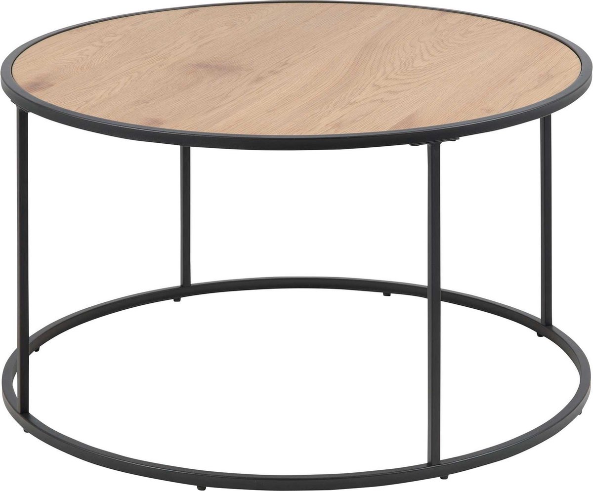 Salontafel Bronx Rond MDF Naturel Ø80cm - Giga Living