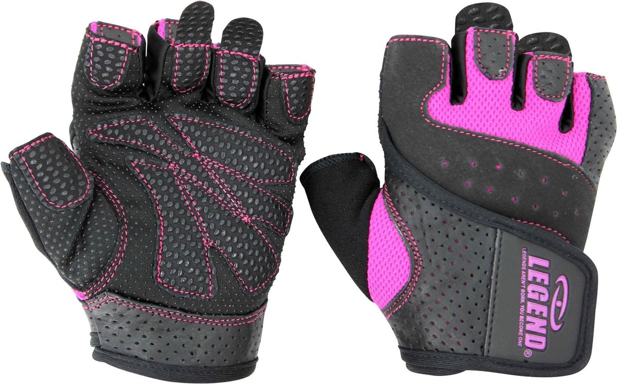 Dames Fitness Handschoenen Leder Special Edition Pink - Verschillende maten - Gemaakt van leer en textiel - Comfortabele pasvorm XL