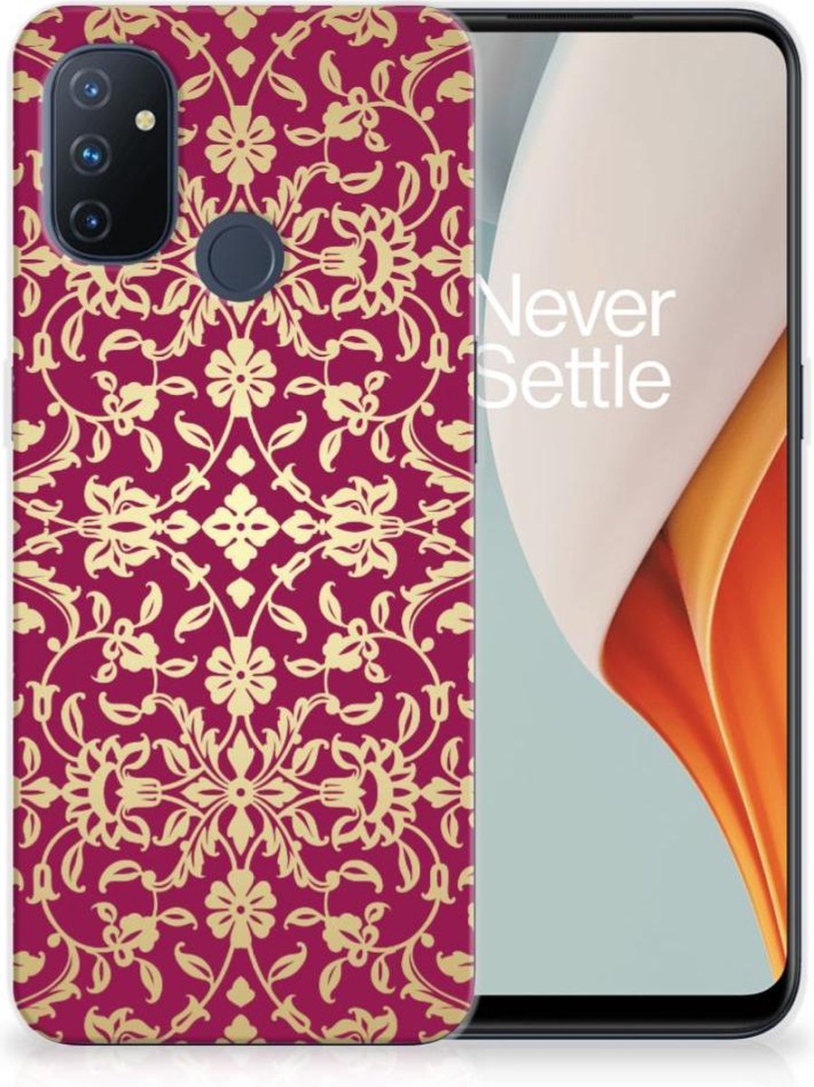 Siliconen Hoesje OnePlus Nord N100 Barok Pink