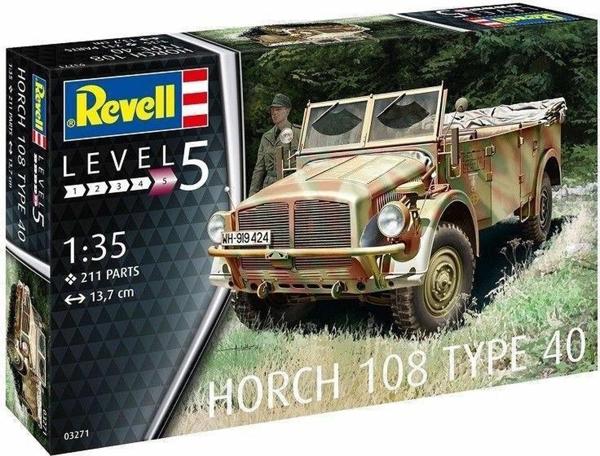 harpoen Beperkingen Afname Horch 108 Type 40 - 1:35 - Revell | bol.com