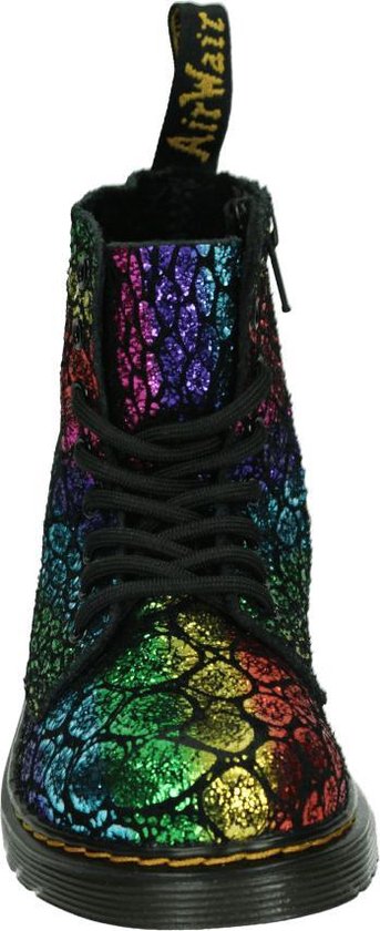 Dr. Martens 1460 PASCAL BLACK/RAINBOW CROC - Dames Half-hoog - Kleur:  Diversen - Maat: 33 | bol.com