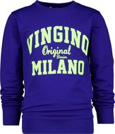 Vingino Sweater Milano Jongens Katoen Blauw/groen Maat 128