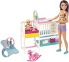 foto van Barbie Babysitter Skipper Kinderspeelkamer Speelset - Barbiepop