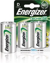 Energizer Enrd2500p2 Batterij Nimh D/lr20 1.2 V 2500 Mah Powerplus 2-blister
