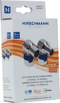 Hirschmann KOSWI 5 / KOKWI 5 Coax IEC push-on connectoren set / haaks