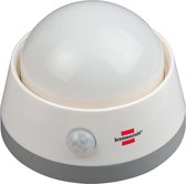 Brennenstuhl Led-nachtlampje, oriëntatielicht met infrarood-bewegingsmelder, zacht licht, incl. push-schakelaar en batterijen, wit