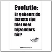 Kaart - Rechthoek - Bemoedigingskaart - Kaart visje evolutie er gebeurt de - Bijbel - Christelijk - Majestic Ally - 5 stuks