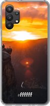 6F hoesje - geschikt voor Samsung Galaxy A32 5G -  Transparant TPU Case - Rock Formation Sunset #ffffff