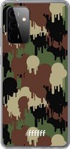 6F hoesje - geschikt voor Samsung Galaxy A72 -  Transparant TPU Case - Graffiti Camouflage #ffffff