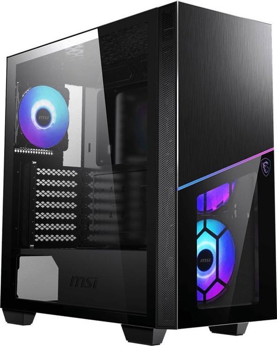 MSI MPG SEKIRA 100R - Towermodel - uitgebreide ATX - geen voeding (ATX) - USB/Audio