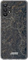 6F hoesje - geschikt voor Samsung Galaxy A32 5G -  Transparant TPU Case - Golden Glitter Marble #ffffff