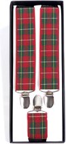 Banned Heren Tartan Rockabilly Bretels Groen