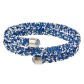 Melady Kralen Armband Ø6-7cm (2mm) Blauw Glas Rond Armband Dames Armbandjes Sieraden Dames