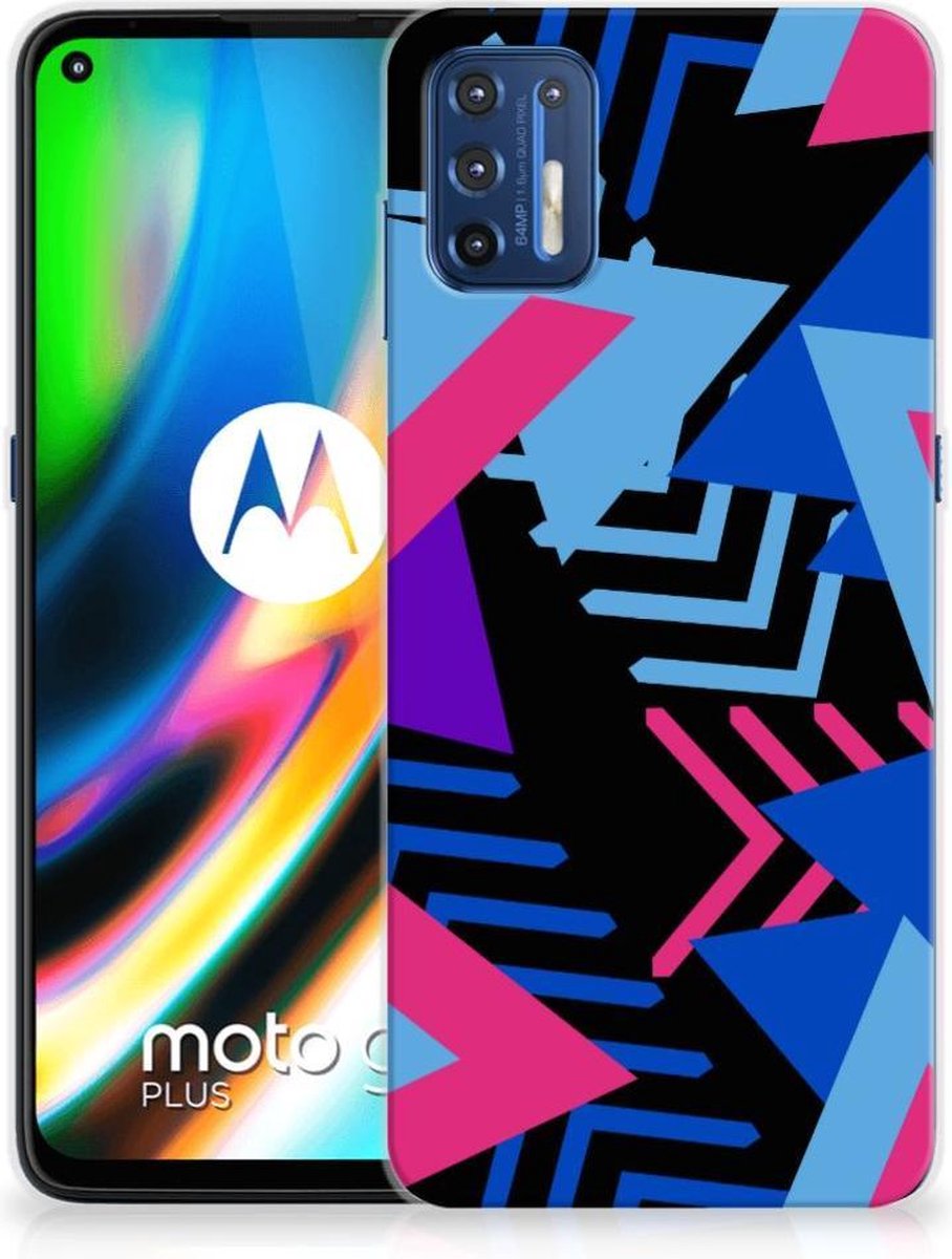 Motorola Moto G9 Plus TPU Hoesje Funky Triangle