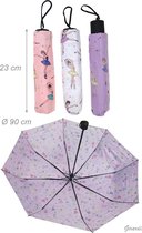 Opvouwbare Paraplu met Ballerina's - Alista Paraplu opklapbaar met Danseressen print - Paarse Kinder Paraplu
