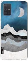 Casetastic Samsung Galaxy A71 (2020) Hoesje - Softcover Hoesje met Design - Mountain Night Print