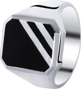 Chevalière homme argent Onyx