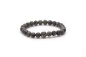 KARMA armband 86707 Matt Crazy Silver Bead