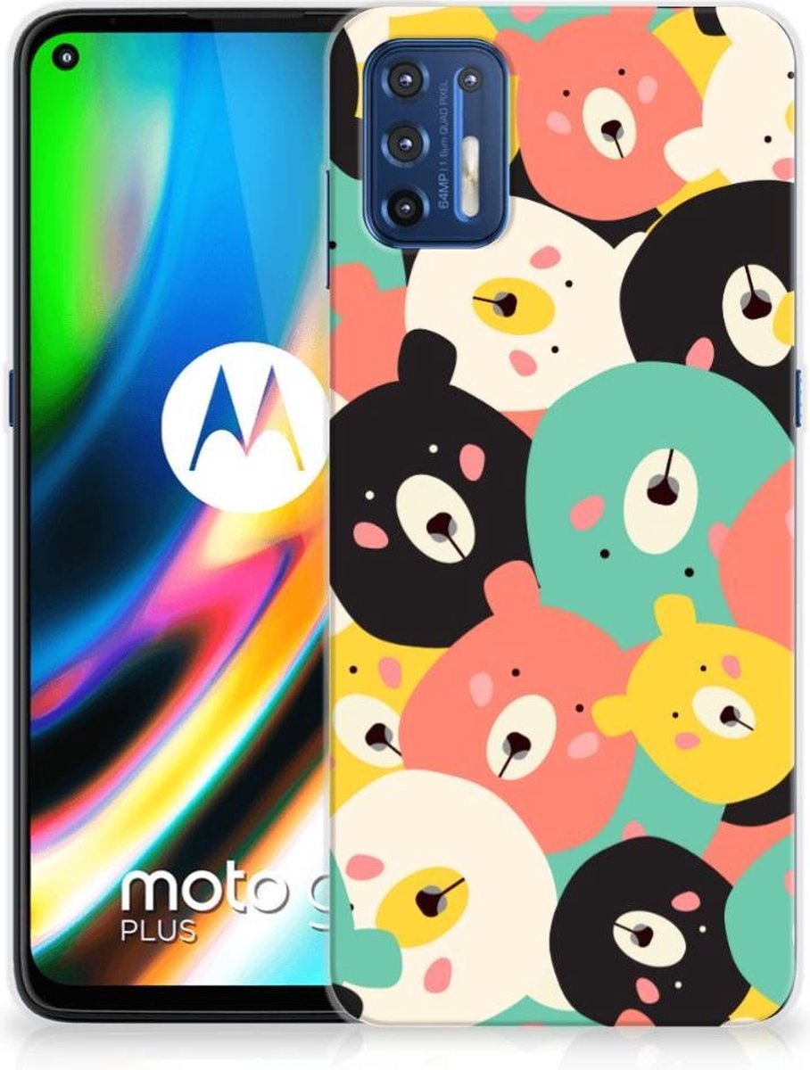 Motorola Moto G9 Plus Telefoonhoesje met Naam Bears