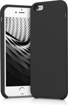 étui de téléphone kwmobile pour Apple iPhone 6 / 6S - Étui avec revêtement en silicone - Étui pour smartphone en noir mat