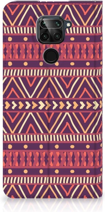 Bookcase Xiaomi Redmi Note 9 Smart Cover Aztec Purple